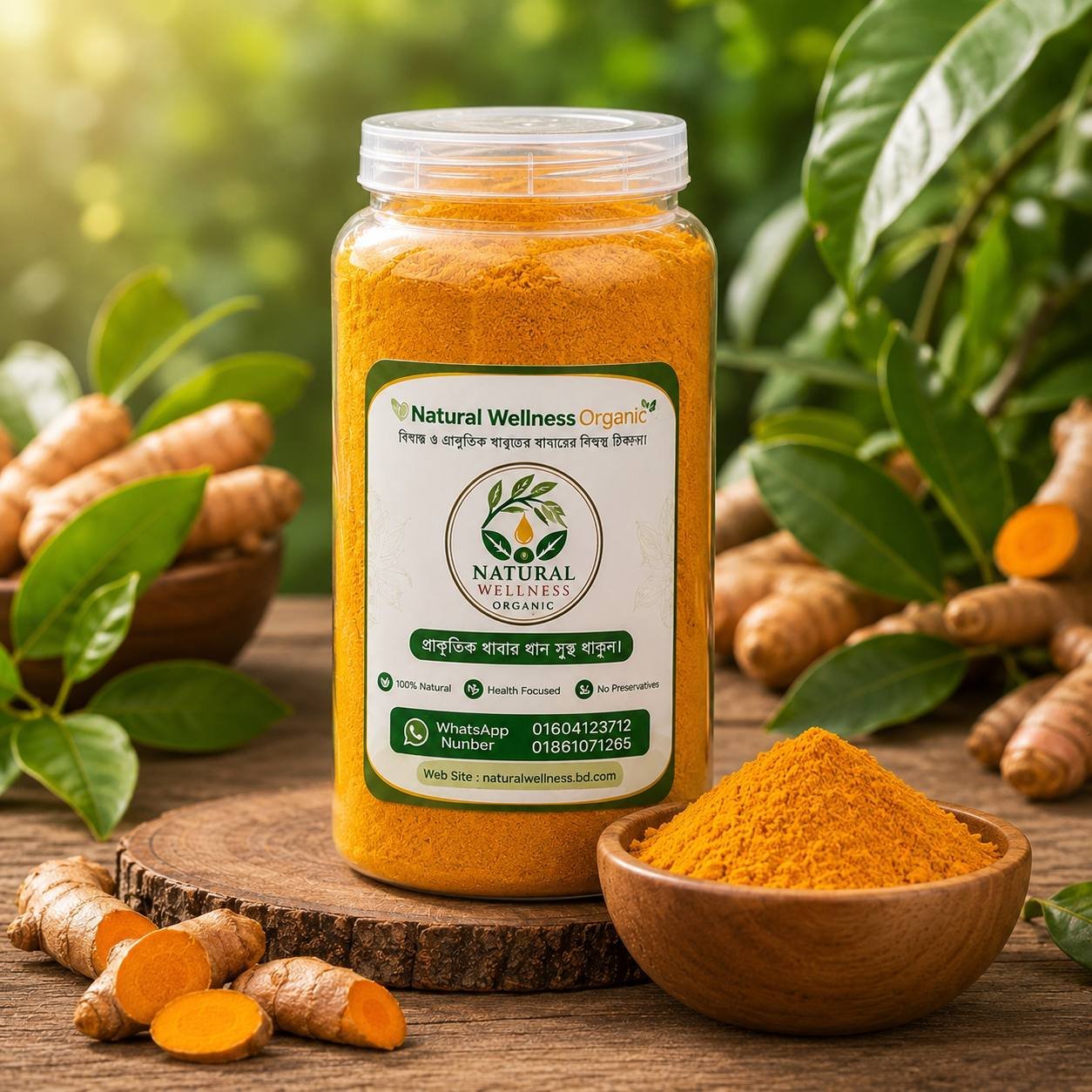 হলুদের গুড়া (Turmeric powder)